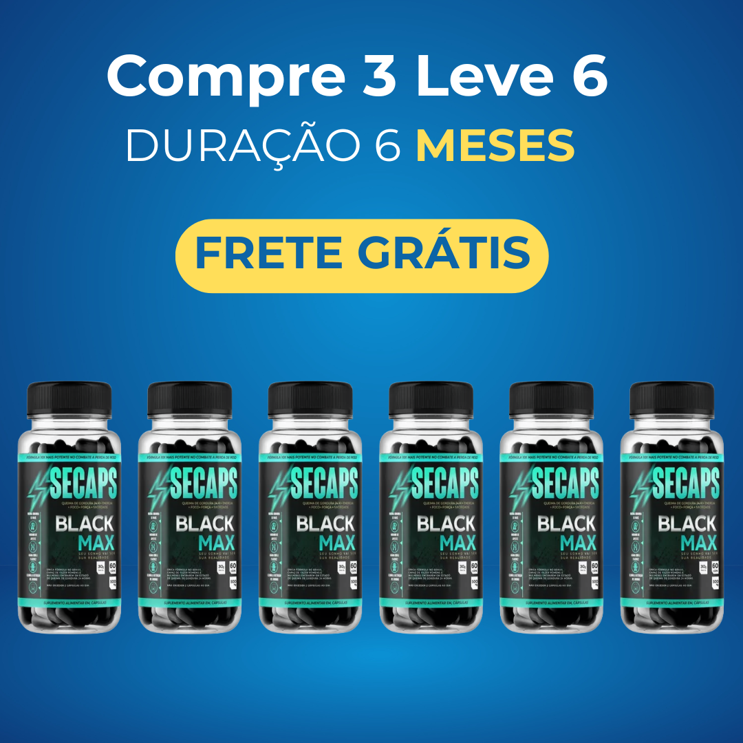 Secaps Black Original: A Revolução no Emagrecimento